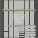 Casa Térrea Evidências - Indaiatuba/SP - Quadra D Lote 15 - Área Total 308,35 m² - Área Construída 201,81 m² - TÉRREA - 03 suítes sendo a master com closet; Escritório; Lavabo; Cozinha com cooktop, forno, micro-ondas e coifa; Móveis planejados na hall de entrada, sala, escritório, cozinha, gourme