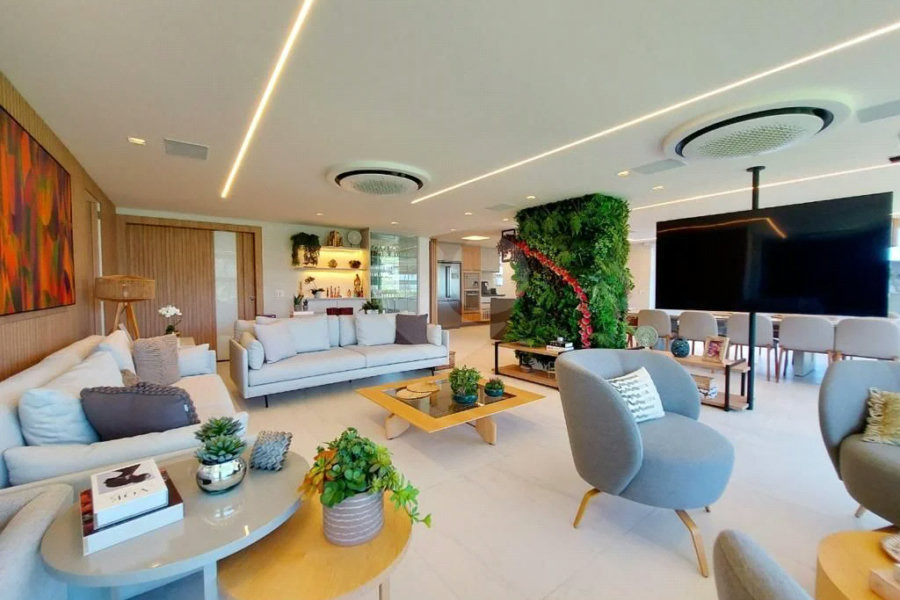 Apartamento à venda com 5 quartos, sendo 4 suítes,  em Riviera de São Lourenço, Bertioga, SP