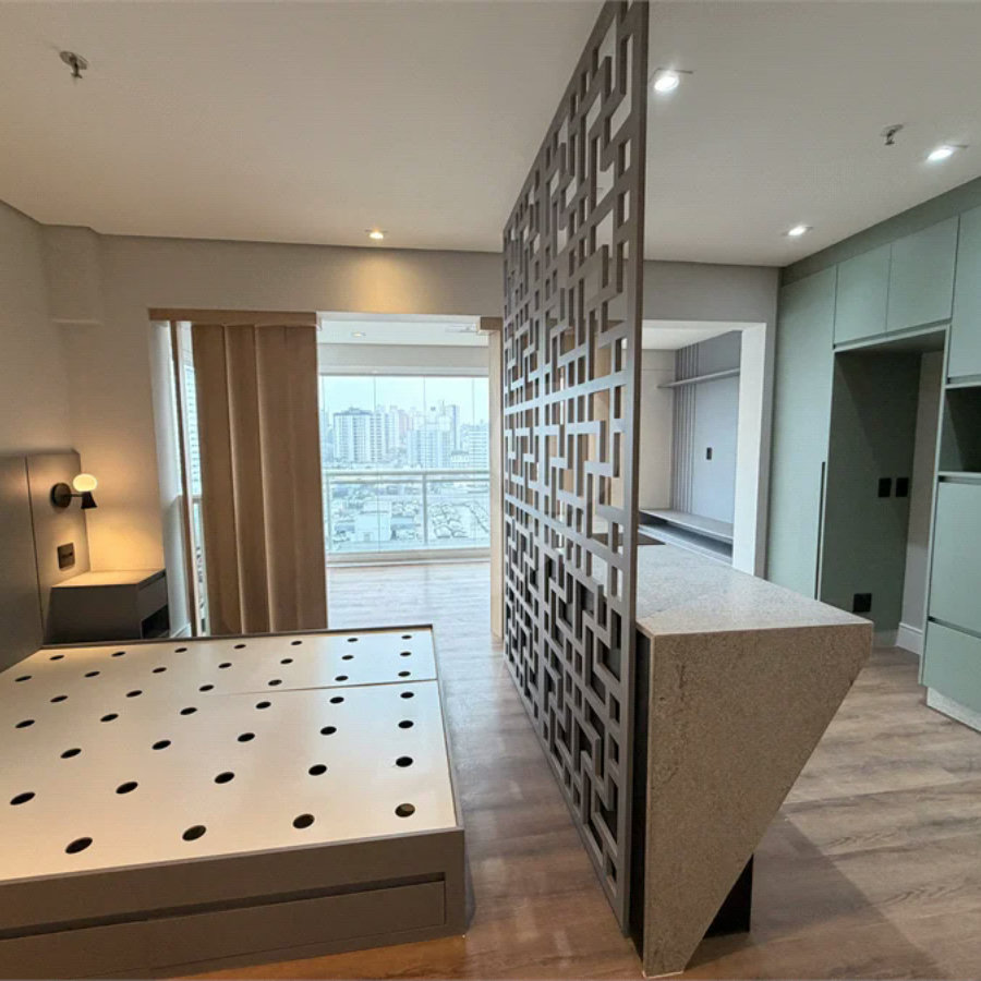 Flat Mobiliado e Reformado de 42 m² com Varanda e Vista Panorâmica em Frente ao Shopping Metrópole – Centro de SBC