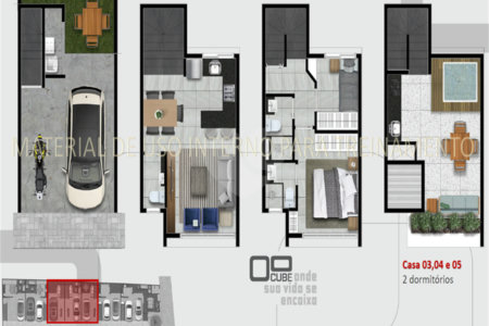 Casa à venda com 2 suítes no condomínio Cube Klabin, São Paulo - SP