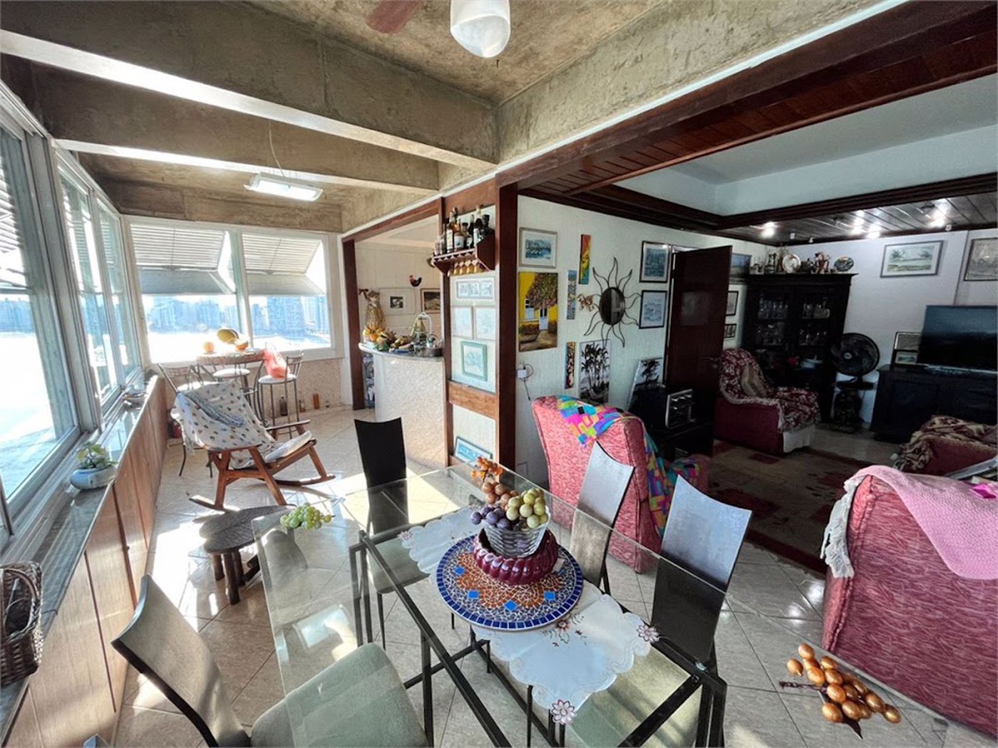 apartamento pé na areia com vista total para o mar em são vicente