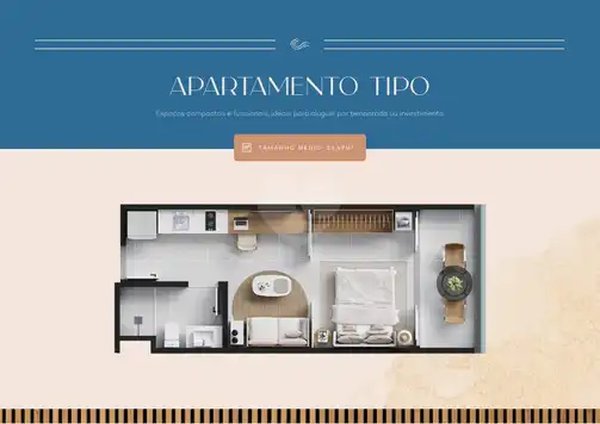 Planta Apartamento 29m²