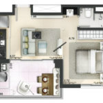 Apartamento à venda com 1 suíte em Cidade Monções, São Paulo, SP