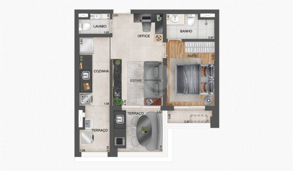 Apartamento à venda com 1 quarto em Vila Clementino, São Paulo, SP