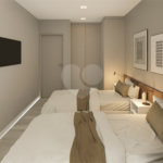Apartamento mobiliado de 41m² à venda em Moema – 1 DORMITORIO MOBILIADO