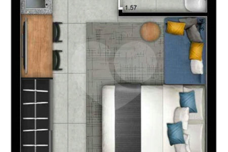 Apartamento à venda com 1 suíte em Pinheiros, São Paulo, SP