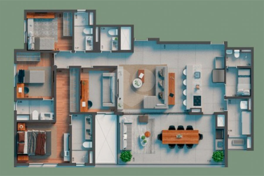 Apartamento à venda com 3 quartos em Vila Clementino, São Paulo, SP