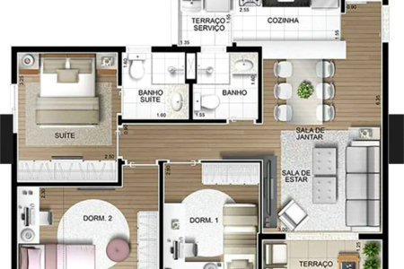 Apartamento à venda com 3 quartos, sendo 1 suíte, em Parque Reboucas, São Paulo, SP