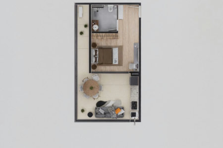 Studio com 1 dormitório à venda, 35 m² por R$ 472.080,00 - Astúrias - Guarujá/SP