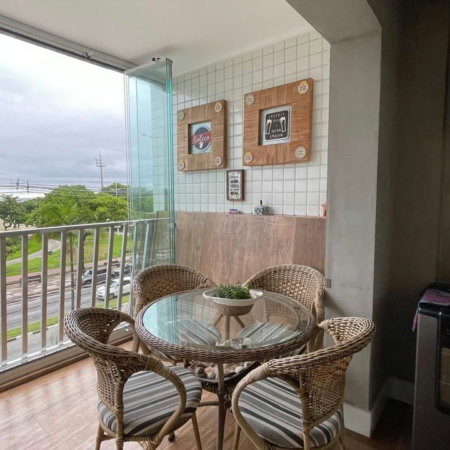 Apartamento com 3 dormitórios frente a praia à venda, 161 m² por R$ 2.200.000 - Gonzaga - Santos/SP