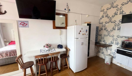 Apartamento com 1 dormitório à venda, 68 m² por R$ 280.000,00 - Pitangueiras - Guarujá/SP