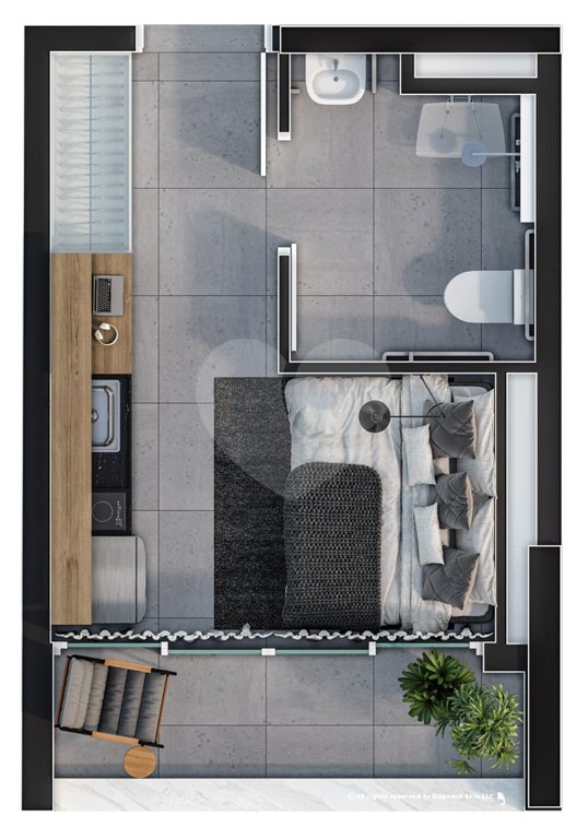 Apartamento à venda com 1 quarto em Jardim Paulista, São Paulo, SP