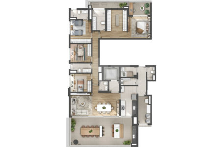 Apartamento à venda com 4 quartos, sendo 2 suítes, em Perdizes, São Paulo, SP