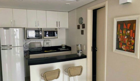 Flat com 1 dormitório à venda, 50 m² por R$ 645.000,00 - Boqueirão - Santos/SP