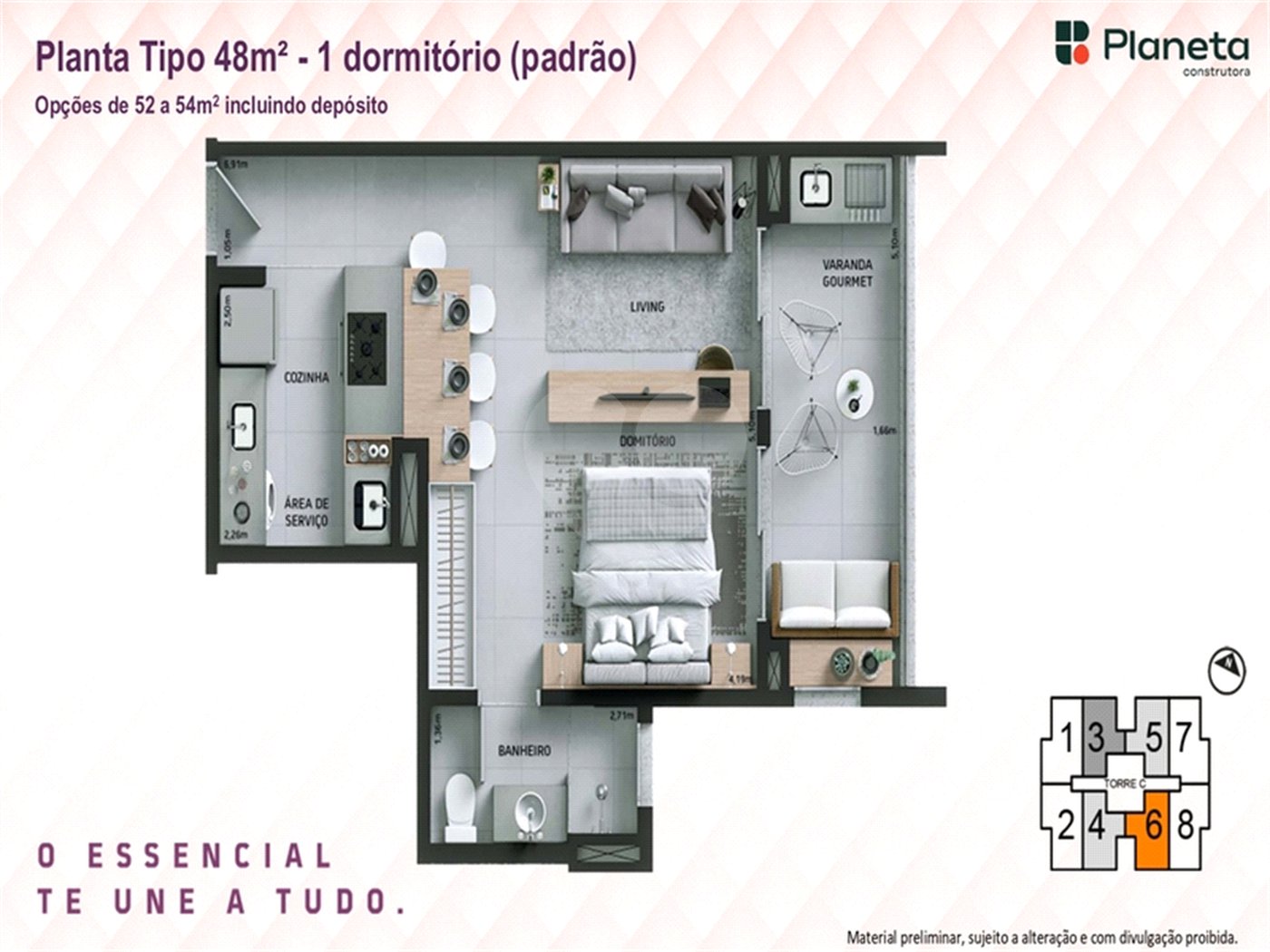 Apartamento à venda com 1 quarto em Além Ponte, Sorocaba, SP