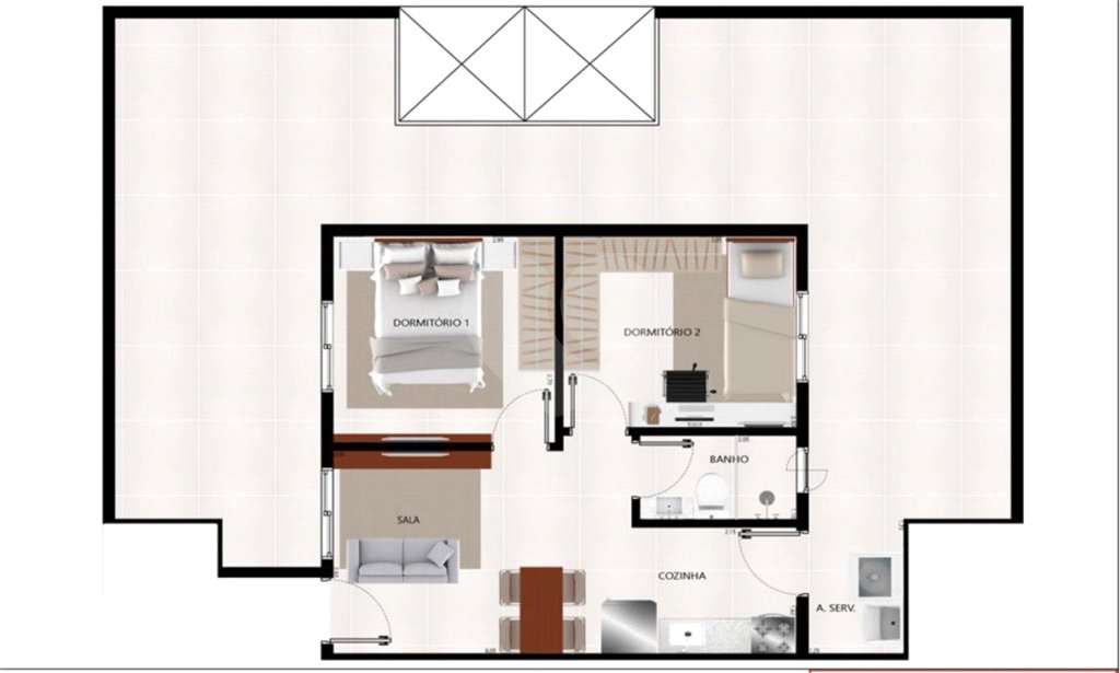 Apartamento à venda com 2 quartos em Vila Guilhermina, São Paulo, SP