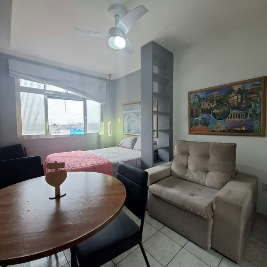 Apartamento com 1 dormitório à venda, 26 m² por R$ 340.000,00 - Aparecida - Santos/SP