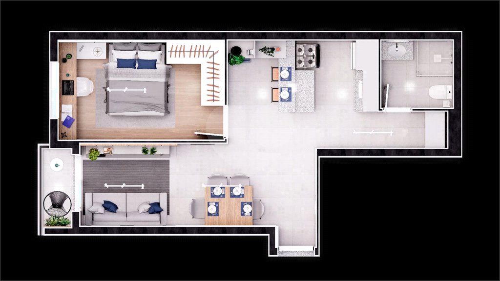 Apartamento à venda com 1 quarto em Rio Pequeno, São Paulo, SP