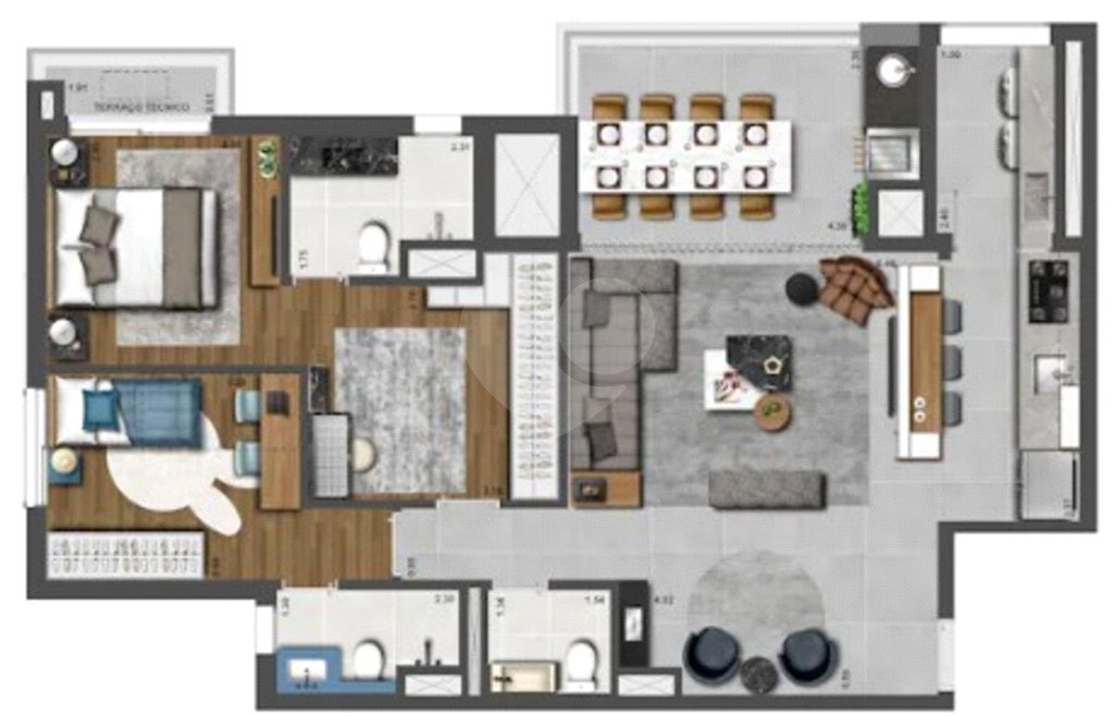 Apartamento à venda com 2 suítes em Pinheiros, São Paulo, SP
