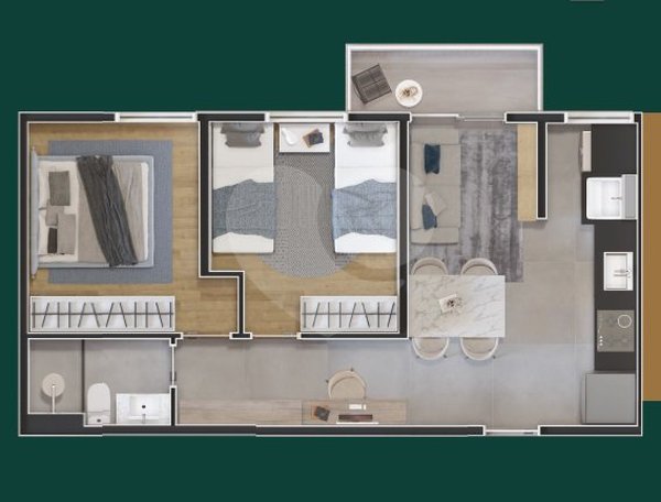 Apartamento 45m² 2