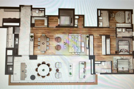 Apartamento à venda com 4 quartos, sendo 3 suítes,  em Brooklin Paulista, São Paulo, SP