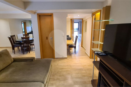 Apartamento para venda e locação de 130m² no Jardim Paulista com 2 suítes e 2 vagas.