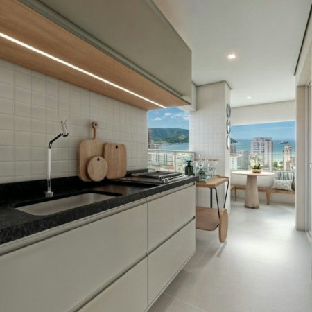 Apartamento com 2 dormitórios à venda, 89 m² por R$ 1.170.000,00 - Aparecida - Santos/SP