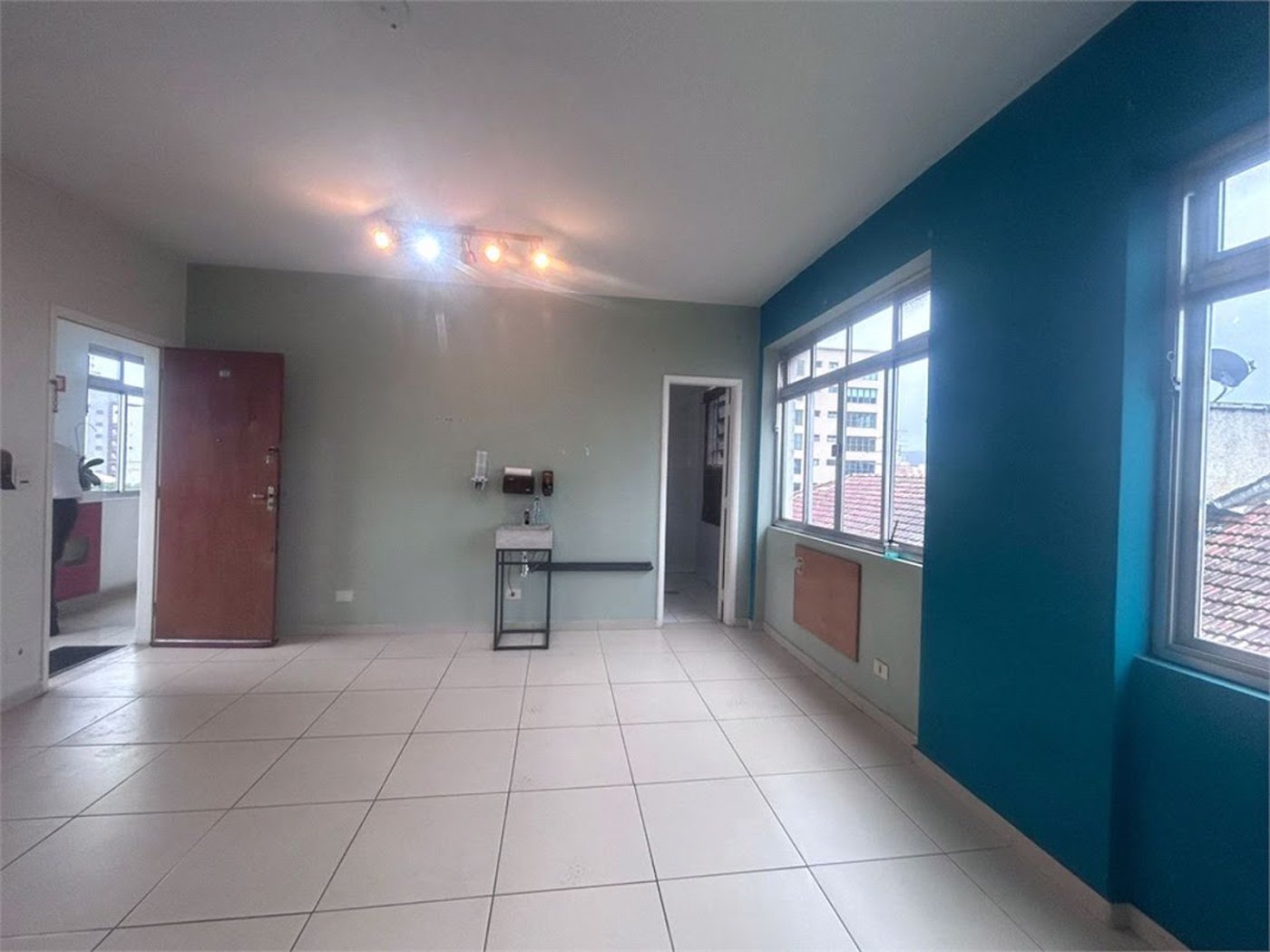 Sala Comercial para locação, Boqueirão, Santos - SA0084.