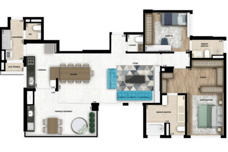 Apartamento à venda com 3 quartos, sendo 1 suíte, em Parque Campolim, Sorocaba, SP