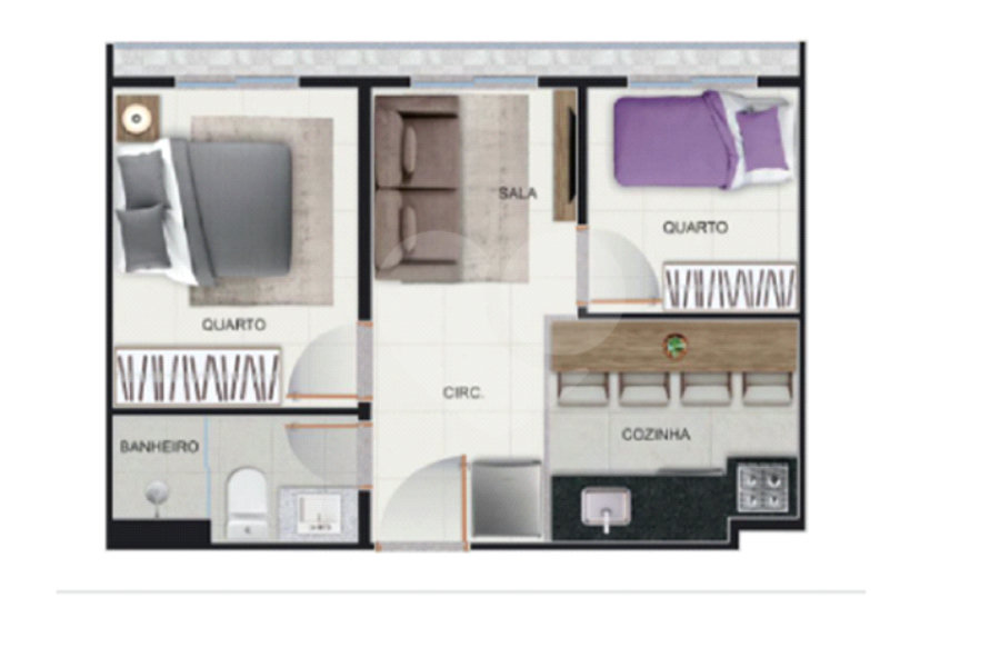 Apartamento à venda com 2 quartos em Santana, São Paulo, SP
