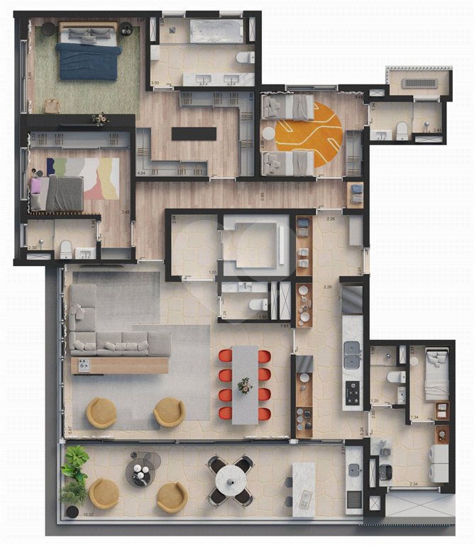 Apartamento à venda com 3 suítes em Jardim Paulista, São Paulo, SP