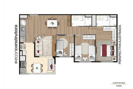 Apartamento à venda com 2 quartos, sendo 1 suíte,  em Jaguaré, São Paulo, SP
