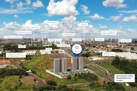 Apartamento com 02 Dormitórios á venda, em Araraquara-SP.