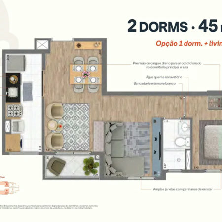 Apartamento à venda com 2 quartos em Vila Andrade, São Paulo, SP