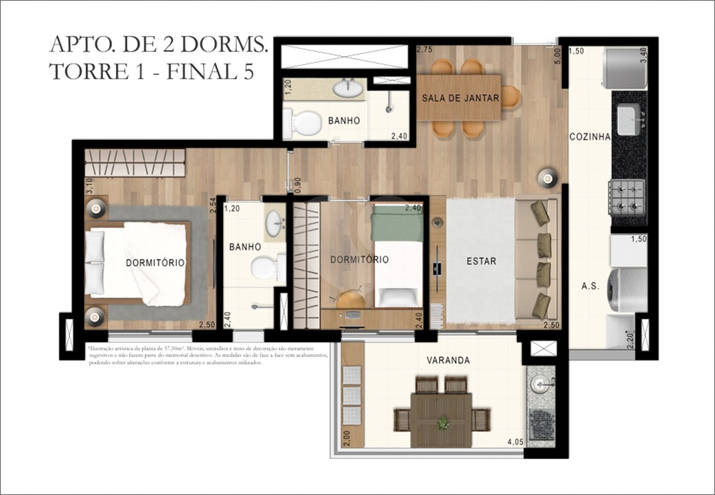 Apartamento à venda com 2 quartos, sendo 1 suíte,  em Campo Grande, São Paulo, SP