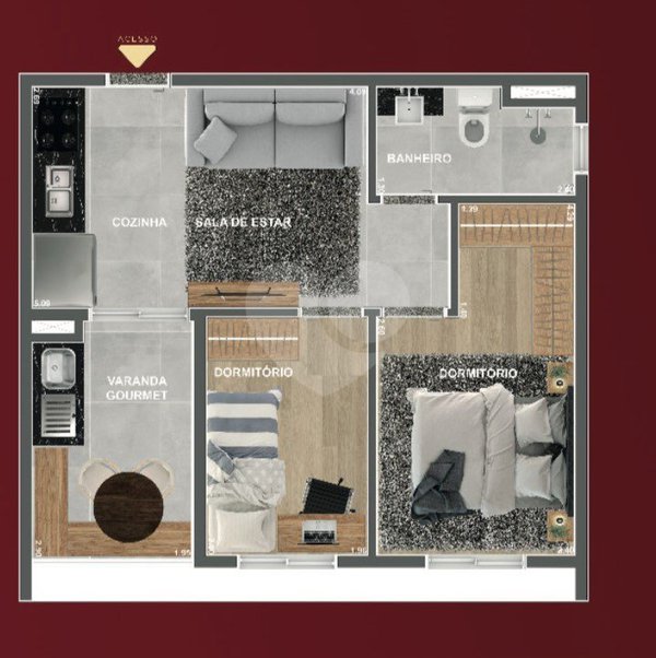 Apartamento 41m² 2