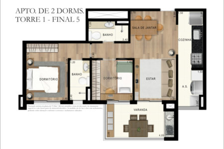 Apartamento à venda com 2 quartos, sendo 1 suíte,  em Campo Grande, São Paulo, SP