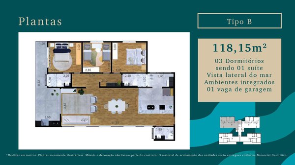 Apartamento 118m² 1