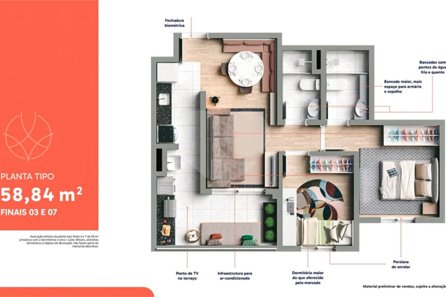 APARTAMENTO NOVO RECEM ENTREGUE