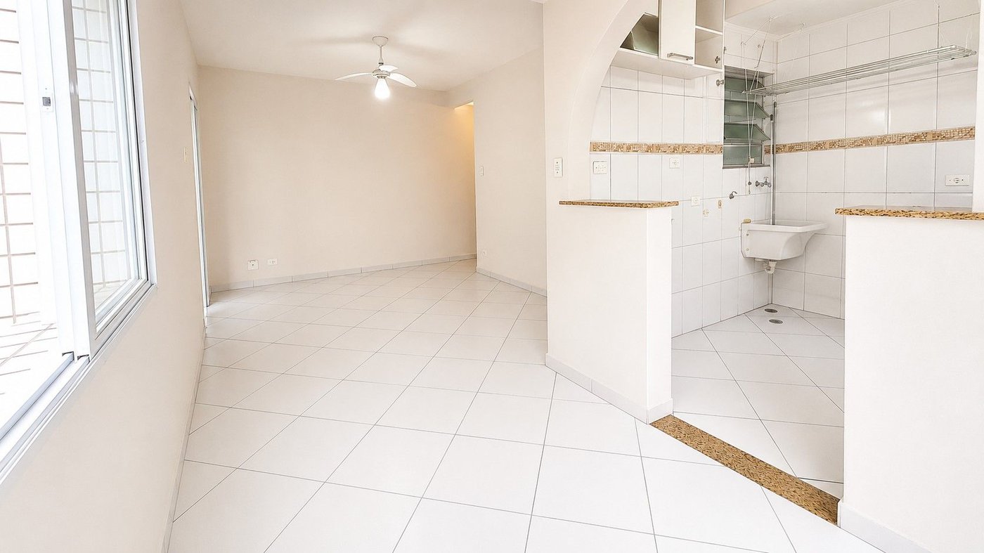 Apartamento com 1 dormitório à venda, 53 m² por R$ 380.000,00 - Boqueirão - Santos/SP