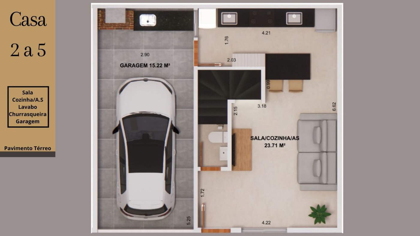 Village com 2 dormitórios à venda, 89 m² por R$ 615.000,00 - Marapé - Santos/SP