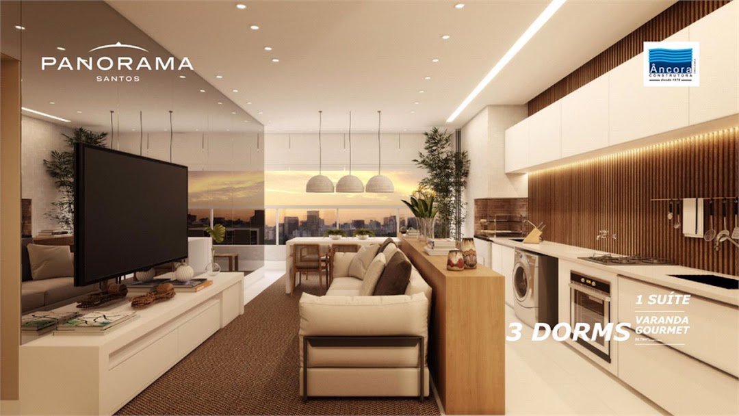 Apartamento Residencial à venda, Encruzilhada, Santos - AP1060.