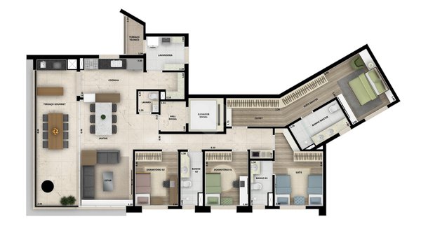 Apartamento 169m² 1