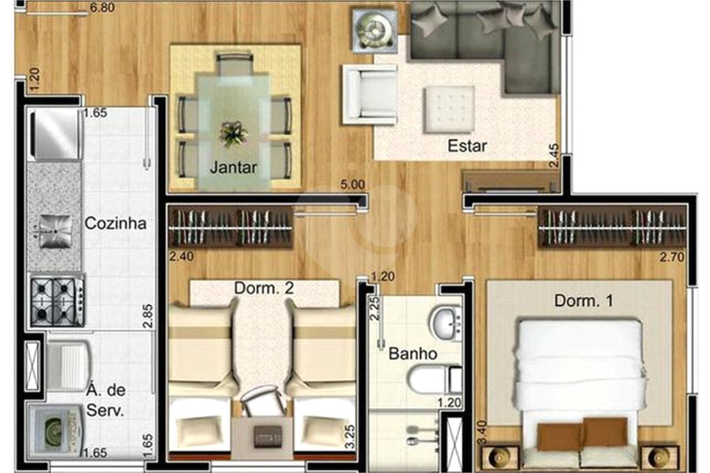 Apartamento à venda com 2 quartos em Tremembé, São Paulo, SP