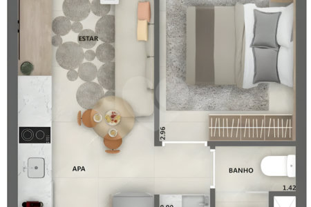Apartamento à venda com 1 quarto em Pinheiros, São Paulo, SP