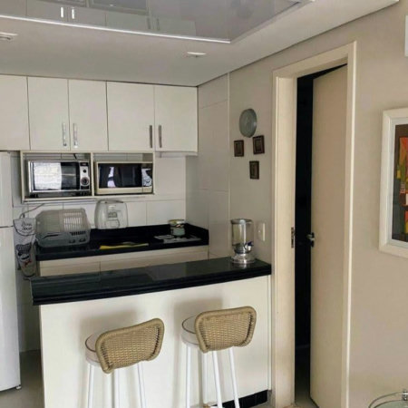 Flat com 1 dormitório à venda, 50 m² por R$ 645.000,00 - Boqueirão - Santos/SP