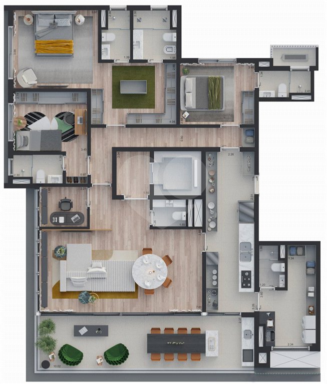 Apartamento à venda com 3 suítes em Jardim Paulista, São Paulo, SP