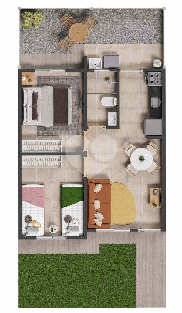 Casa 54m² 1