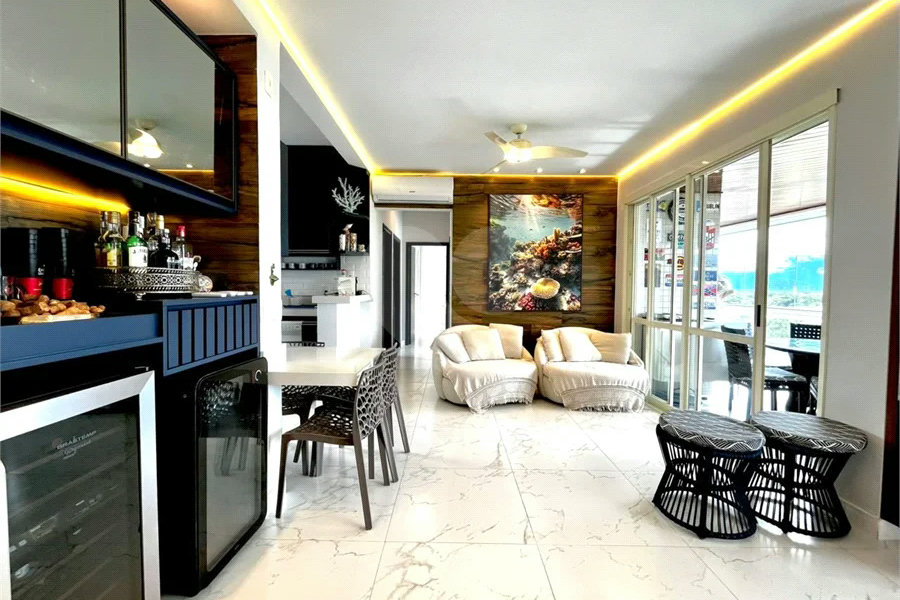 Apartamento à venda com 3 quartos, sendo 1 suíte,  em Riviera de São Lourenço, Bertioga, SP