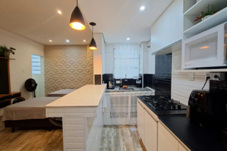 Apartamento com 1 dormitório à venda, 30 m² por R$ 395.000,00 - Embaré - Santos/SP